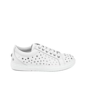 Jimmy Choo White Calfskin Low Top Men's Sneakers
